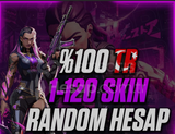 1-120 skin tr sunucu valorant random hesap 