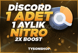 1 ADET 2X BOOSTLU NİTRO KODU