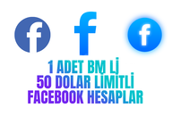 ⭐ 1 ADET 50 DOLAR BM Lİ FACEBOOK HESAPLAR