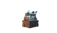 1 adet ejderha kafası dekoru.