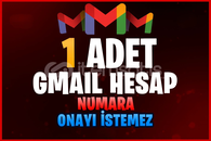 ⚡️1 ADET GMAIL HESAP⚡️