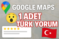 ⭐1 Adet Google Maps Yorum / EN UYGUN⭐