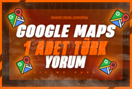 1 ADET GOOGLE MAPS YORUM ⭐ GARANTİLİ