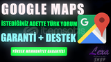 İSTEDİĞİNİZ ADETTE GOOGLE MAPS YORUM ⭐ 