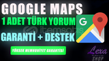1 ADET GOOGLE MAPS YORUM ⭐ GARANTİLİ