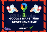 1 ADET GOOGLE YORUMU + GARANTİ + DESTEK