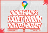 1 ADET GOOGLEMAPS İŞLETME YORUMU