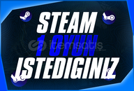 ⭐ 1 ADET ISTEDIGINIZ OYUN! | STEAM 
