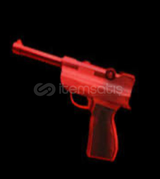 1 adet kırmızı luger