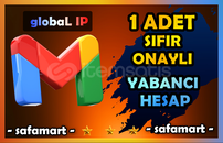 ⚡️1 ADET ONAYLI GMAİL⚡SIFIR⚡️YABANCI⚡️6 AYLIK
