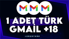 ⭐️1 ADET TÜRK GMAİL SMS ONAYSIZ +18⭐️