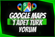 ⭐1 Adet Türk Google Maps Yorum / EN UYGUN⭐