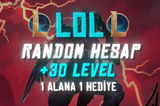 4 LOL HESABI (TR-WEST +30 LVL ) Random Hesaplar