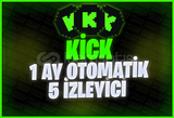 ⭐[1 AY] 5 KİCK CANLI İZLEYİCİ (OTOMATİK!)