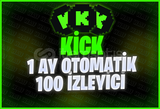 ⭐[1 AY] 100 KİCK CANLI İZLEYİCİ (OTOMATİK!)