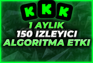 ⭐[1 Ay - 150 Gerçek Canlı İzleyici]+ALGORİTMA⭐