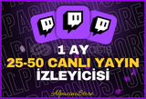 ⭐[1 AY] | 25-50 CANLI İZLEYİCİ⭐