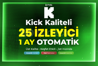 1 Ay - 25 Canlı Yayın İzleyici - Garanti
