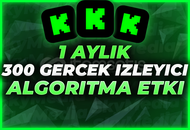 ⭐[1 Ay - 300 Gerçek Canlı İzleyici]+ALGORİTMA⭐