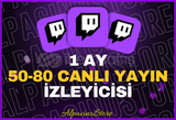 ⭐[1 AY] | 50-80 CANLI İZLEYİCİ⭐