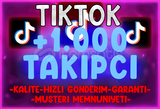 ⭐[GARANTİLİ] TİKTOK 1000 GERÇEK TAKİPÇİ⭐