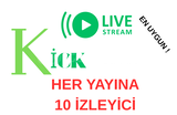 1 AY BOYUNCA HER YAYININIZA 10 İZLEYİCİ 