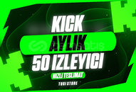 ✅Kick 1 Ay 50 Türk İzleyici ⭐