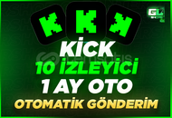 ⭐ [1 AY OTO] KİCK 10 STABİL İZLEYİCİ ⭐