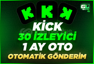 ⭐ [1 AY OTO] KİCK 30 STABİL İZLEYİCİ ⭐