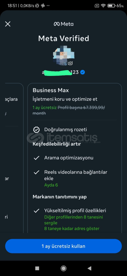 1 ay ücretsiz meta business max ig. hesabı 1 ay ücretsiz meta business max ig. hesabı