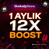 1 AYLIK 12X BOOST DİSCORD