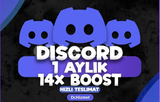 ⭐ DİSCORD 1 AYLIK 14X BOOST ⭐