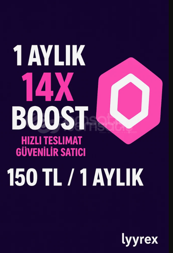 1 Aylık 14x Boost  1 Aylık 14x Boost