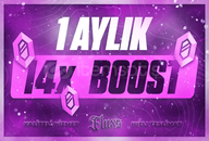 ✨1 AYLIK 14X BOOST (ANINDA+DESTEK)