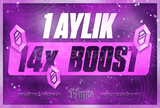 ✨1 AYLIK 14X BOOST (ANINDA+DESTEK)