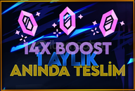 ⭐1 AYLIK 14X BOOST [BOTSUZ] ANINDA TESLİMAT⭐