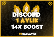 1 Aylık 14X Boost Discord