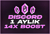 ⭐️ Discord 1 Aylık 14x Boost | ANLIK + GARANTİ