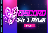 ⭐️[BOTSUZ] DİSCORD 1 AYLIK 14X BOOST⭐️