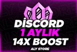 ⭐️Discord 1 Aylık 14x Boost ⭐️