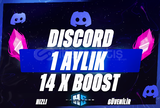 1 Aylık 14x Discord Boost | Hızlı &Güvenilir