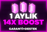 1 AYLIK 14X SERVER BOOST + GARANTİ