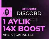 ⭐1 AYLIK 14X SERVER BOOST | GARANTİLİ⭐