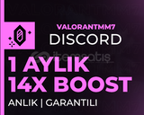 ⭐ 1 AYLIK 14X SERVER BOOST/GARANTİLİ⭐