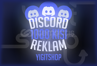 1 AYLIK 1K KİSİLİ DİSCORD SERVERİNDA REKLAM