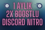 ⭐1 Aylik 2x Boostlu Discord Nitro⭐