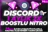 ⭐️1 Aylık 2x Boostlu Discord Nitro |✅Garantili!