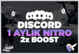 1 Aylık 2x Boostlu Nitro | 7/24