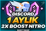 ⭐1 Aylık + 2x Boostlu Nitro | Garantili!✅