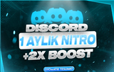 ⭐️☘️1 AYLIK 2X DİSCORD NİTRO